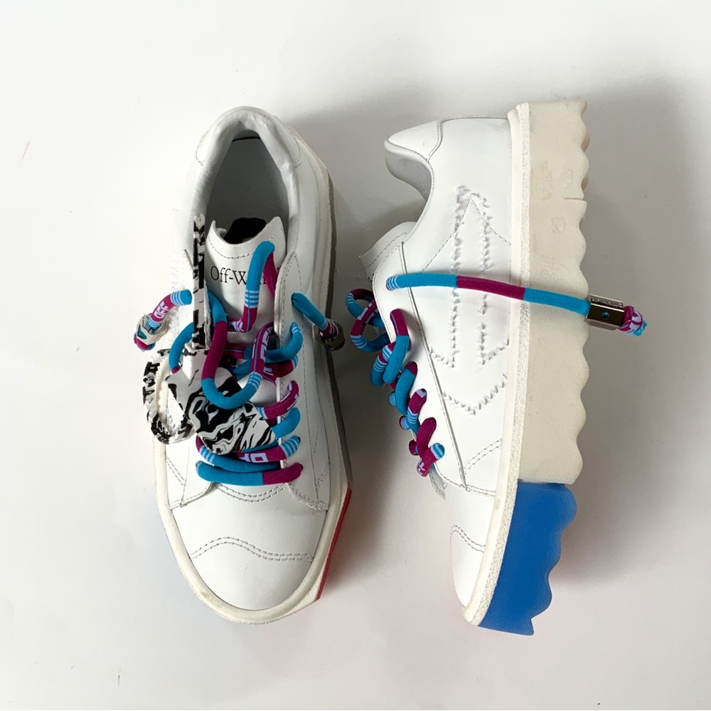 OFF-WHITE Sponge Leather Sneakers Size 35